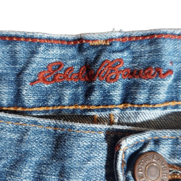 Eddie Bauer Premium‎ Denim Mid Rise Bootcut Jeans Stretch Medium Wash - Picture 8 of 10
